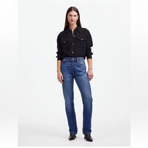 Alexa Chung for Madewell High-Rise Straight Jean in Allendale Wash NWT size 28